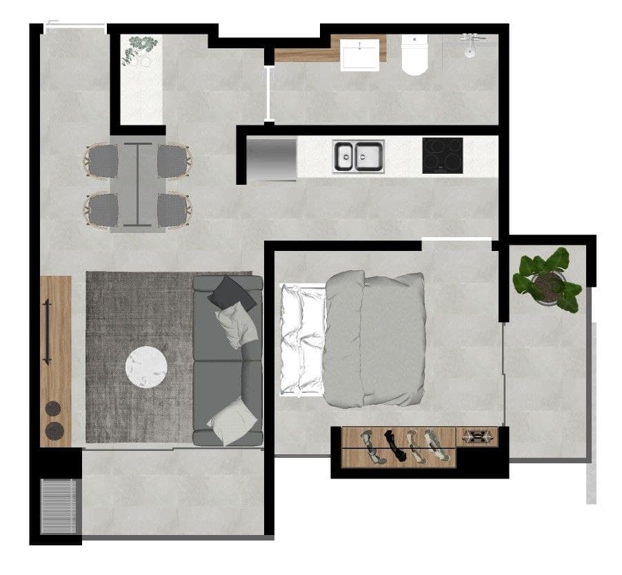 de departamento de un dormitorio — foto 5