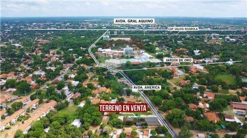 Terreno 1.485 m2 sobre america - Luque en esquina, foto 1