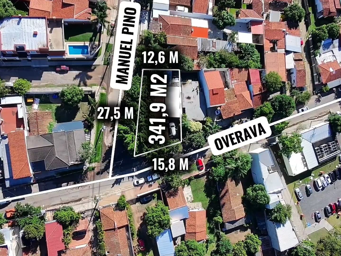 Vendo Terreno en esquina sobre Overava