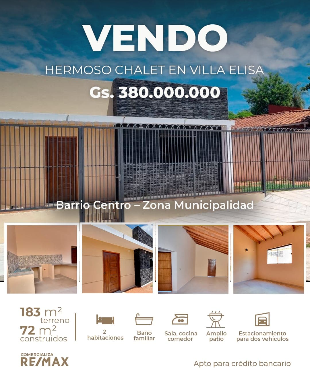 Chalet a estrenar en Villa Elisa