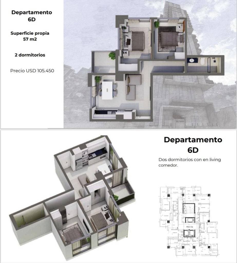 Departamento De Dos Habitaciones Edif Elysium, foto 5