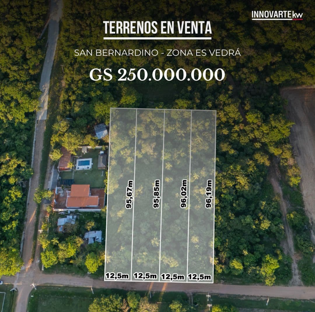 Vendo Terreno En San Bernardino - 250.000.000