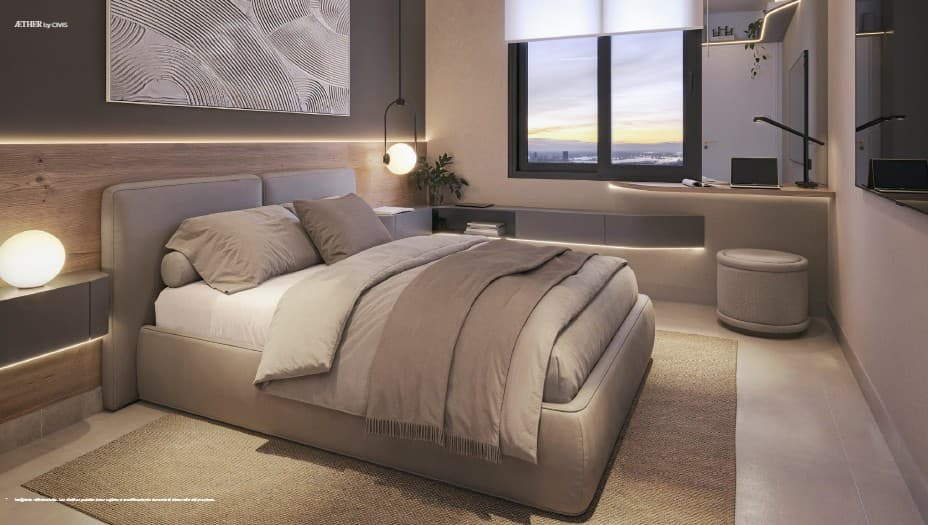 Desde US$ 115.638 – 1 Hab. ÆTHER Las Lomas | 46 m², foto 4