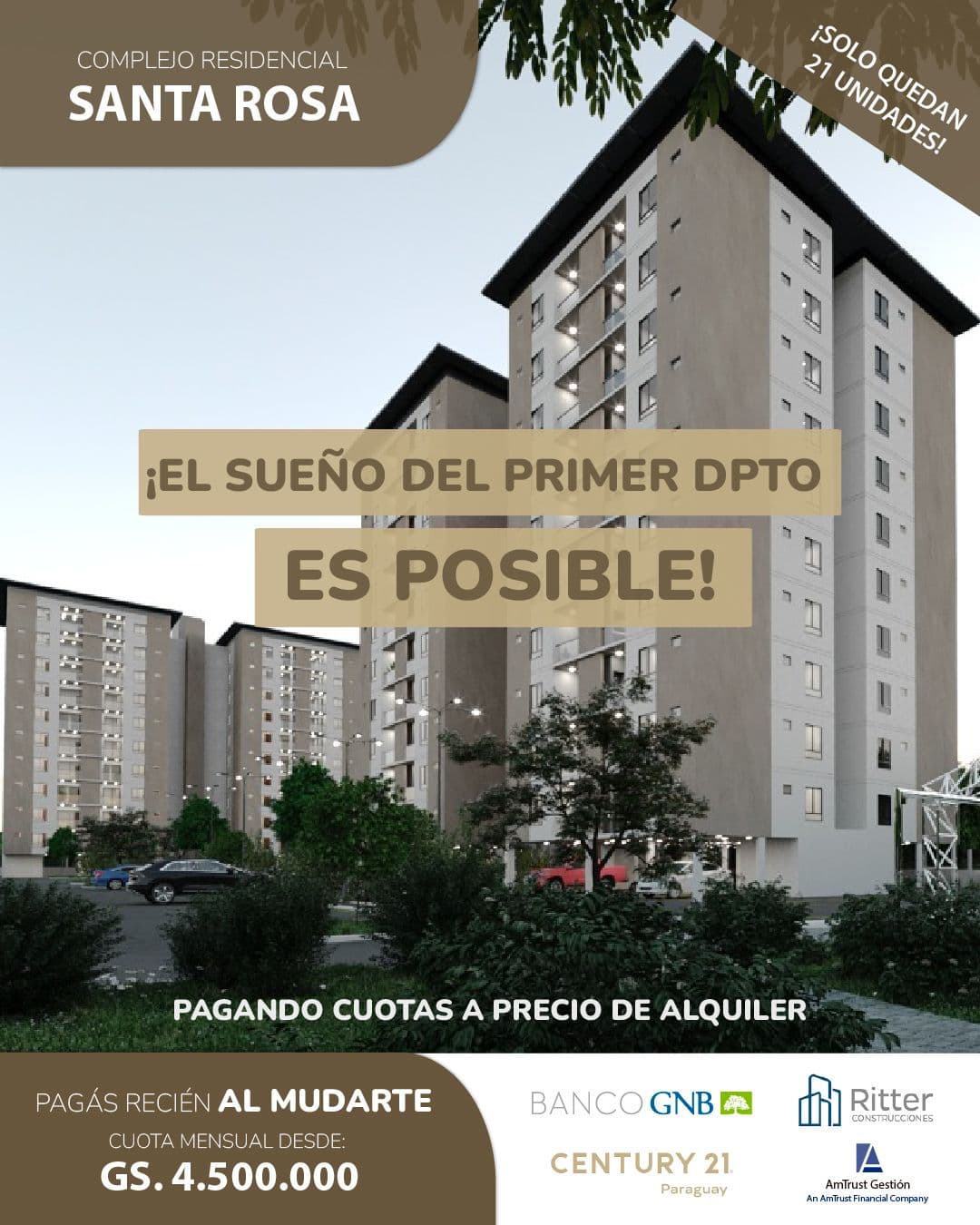 el sueño del 1er depto es posible! Cuotas a precio de alquiler