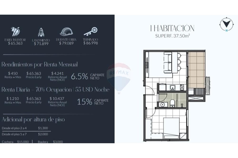 Departamento 1 habt — foto 3
