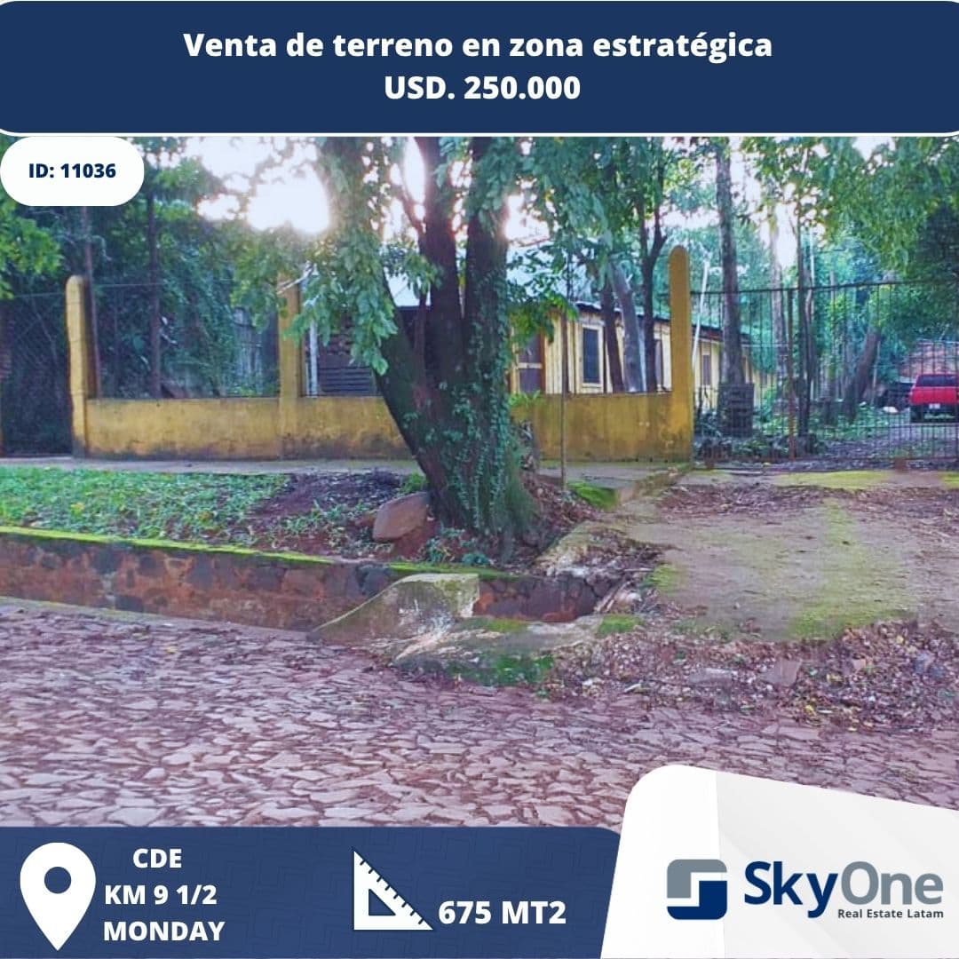 Venta De Terreno En Zona Estratégica - Km 9 1/2 Monday Cde