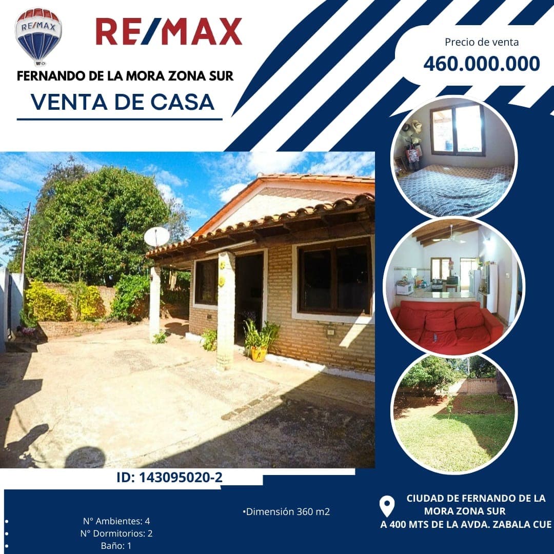 Vendo casa en Fernando de la Mora zona zur!!!!