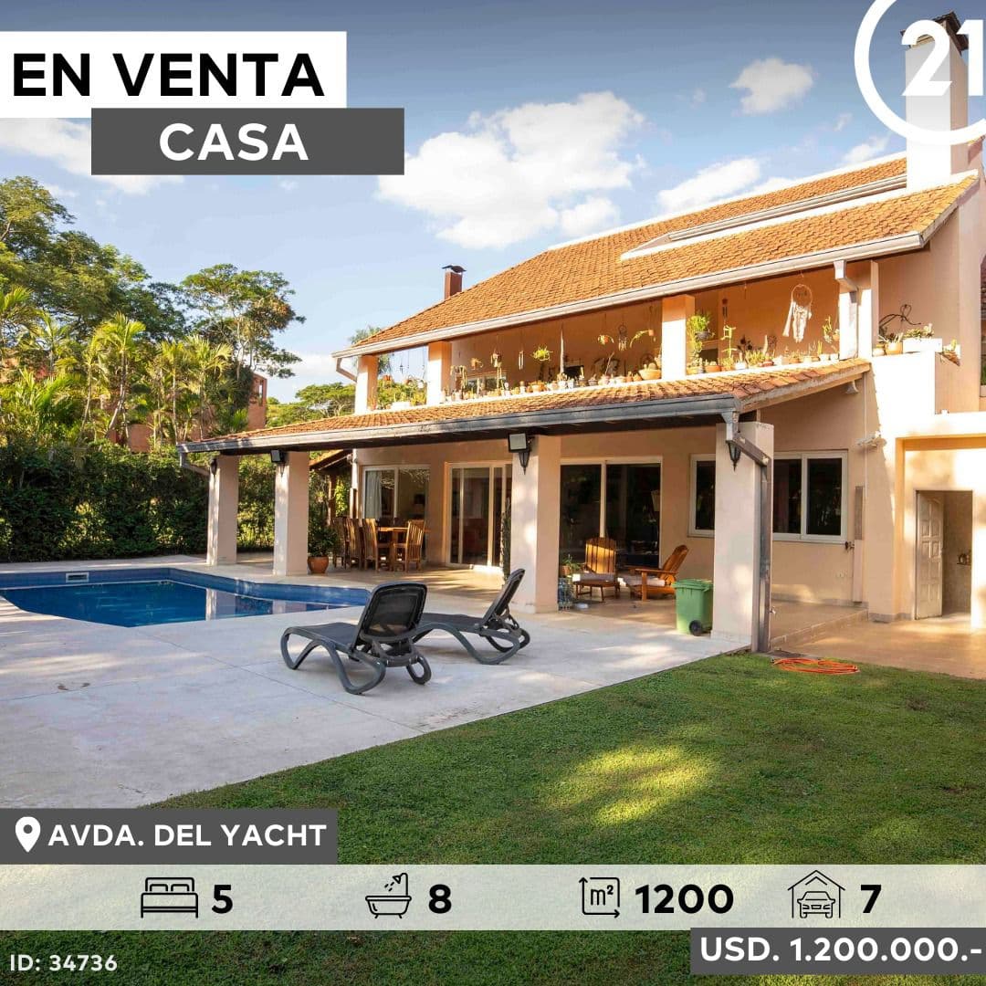 EN VENTA Exclusiva Residencia de 5 habitaciones sobre Avda. del Yatch - Lambaré, foto 1