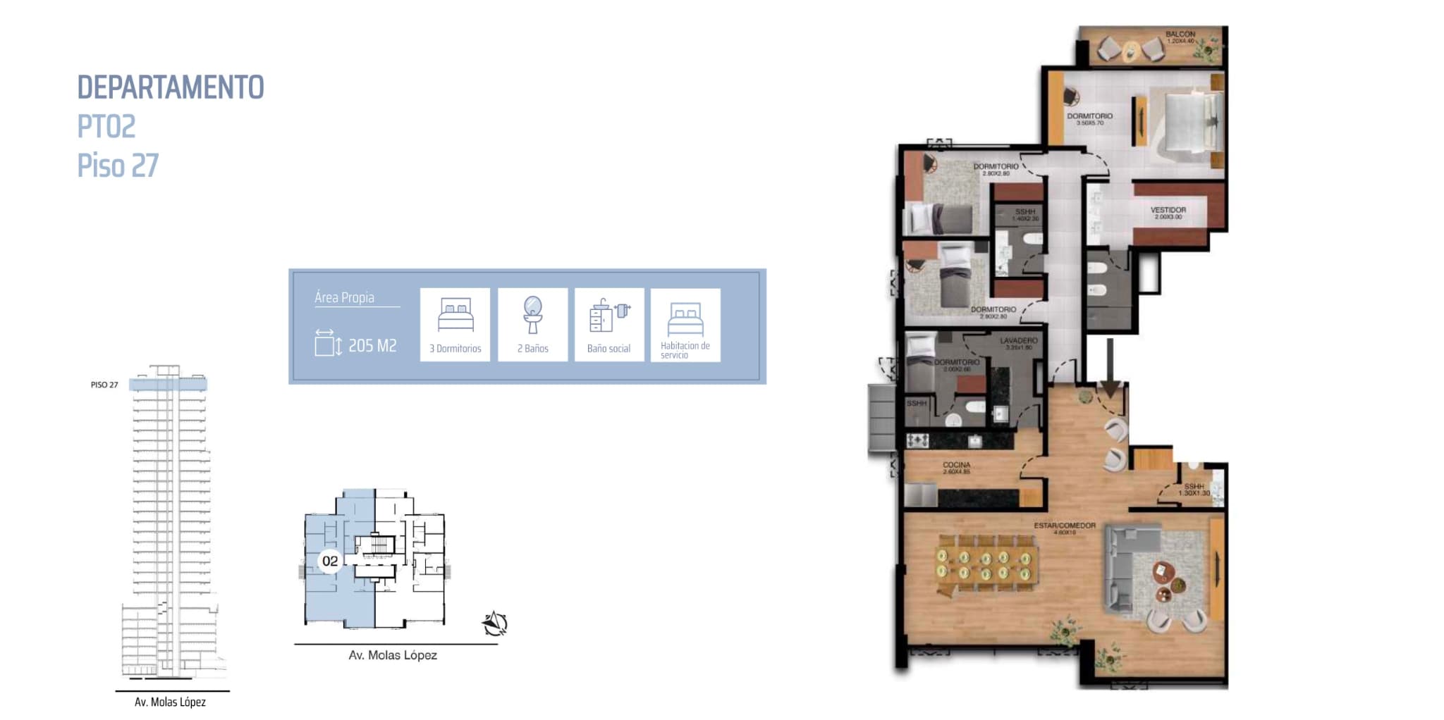 En Venta Penthouse A Estrenar En Las Lomas — foto 5