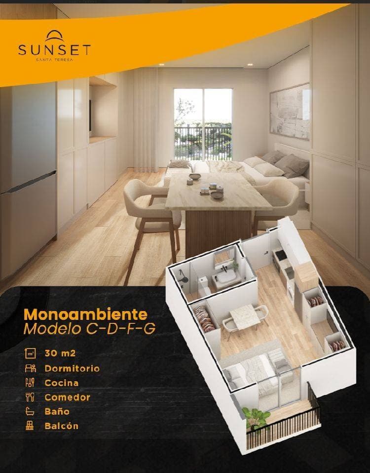 Departamento monoambiente, foto 2