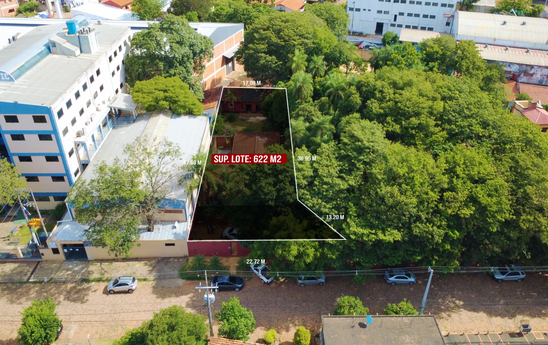 Terreno 622 m2 con acceso a 2 calles