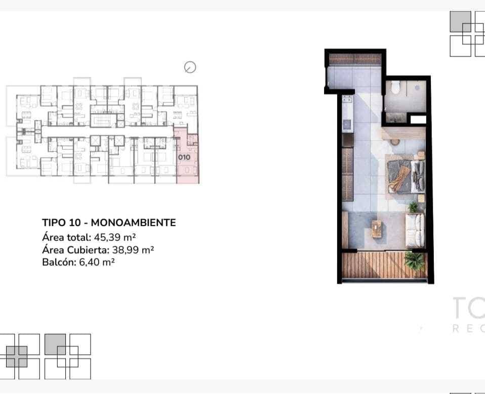 Monoambiente en venta en venta tower Recoleta, foto 2