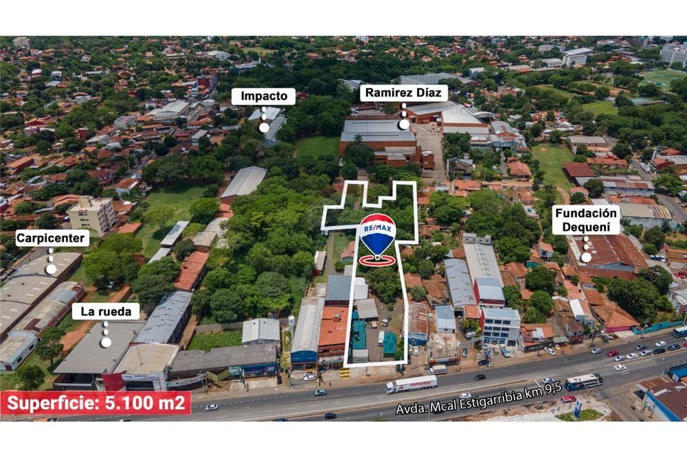 ¡¡ en venta – terreno sobre avda mcal estigarribia en fdo de la mora !!, foto 2