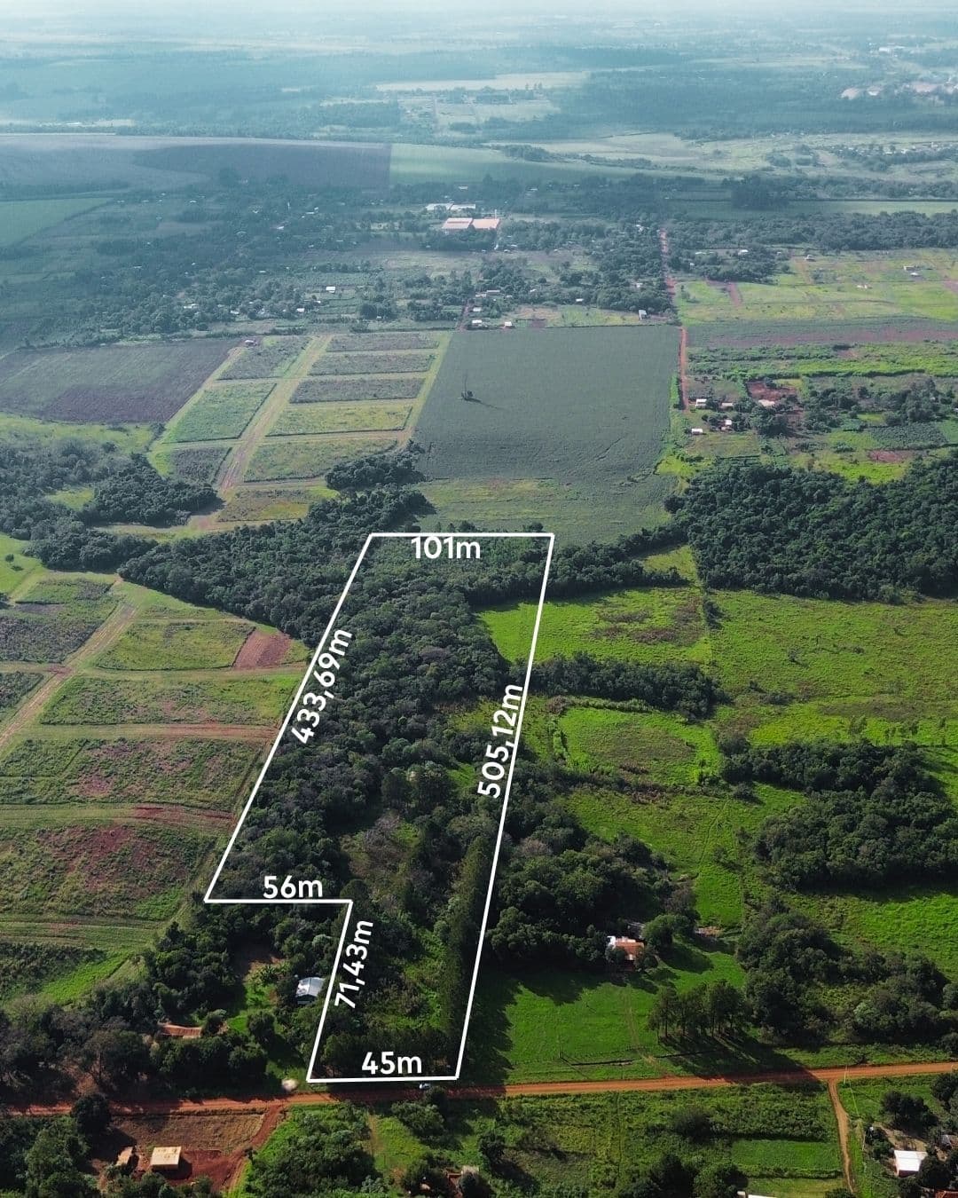 Vendo 4.6 hectáreas en Minga Guazú, Alto Paraná