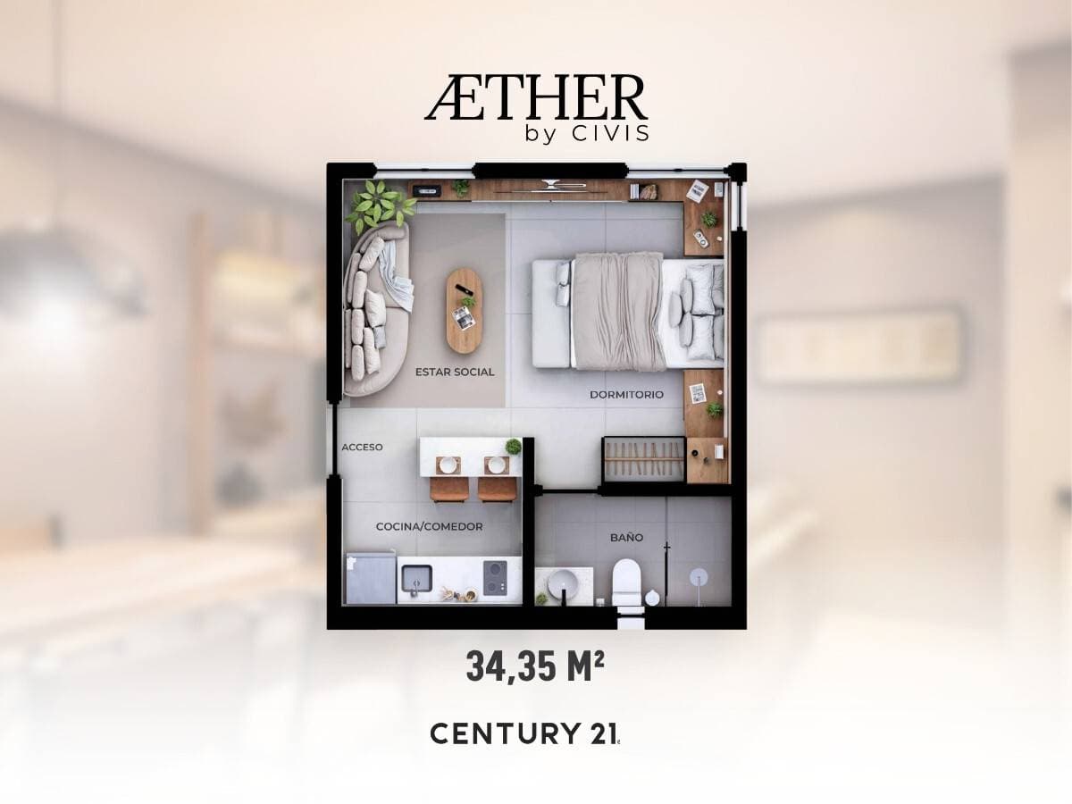 Monoambiente en AETHER CIVIS | Las Lomas, foto 3