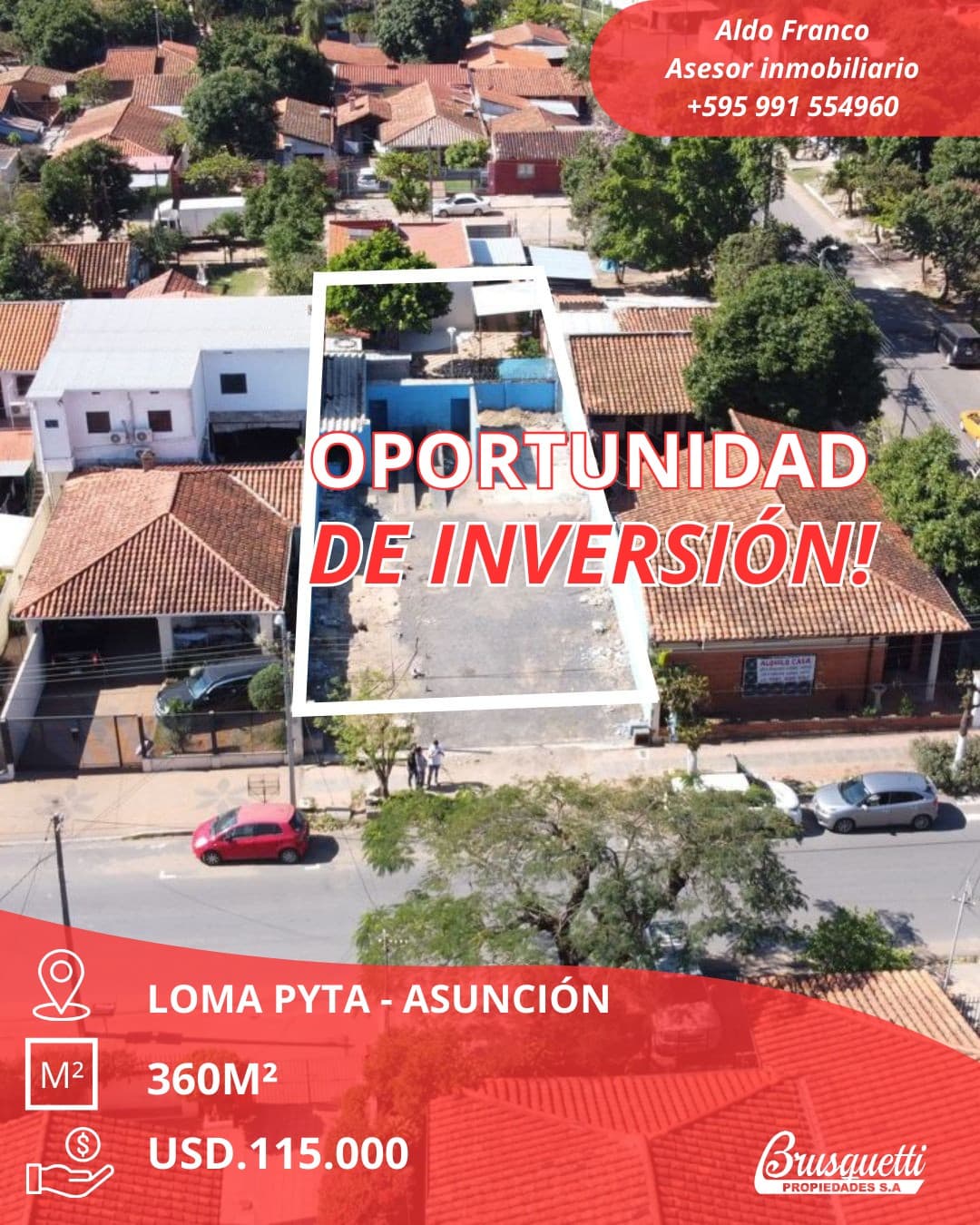 Terreno en loma pytä, donde todos quieren invertir!