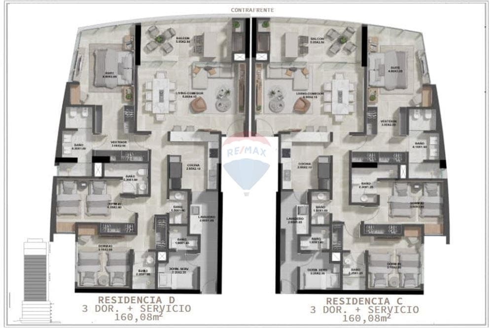 Departamento De 3d + área De Servicio - 160,08m2 — foto 3