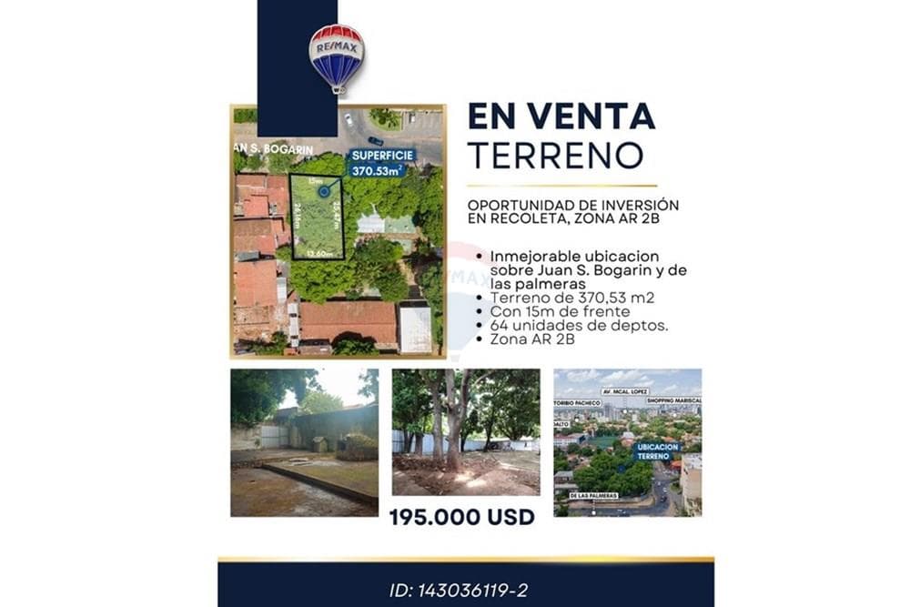 Venta De Terreno - Barrio Recoleta
