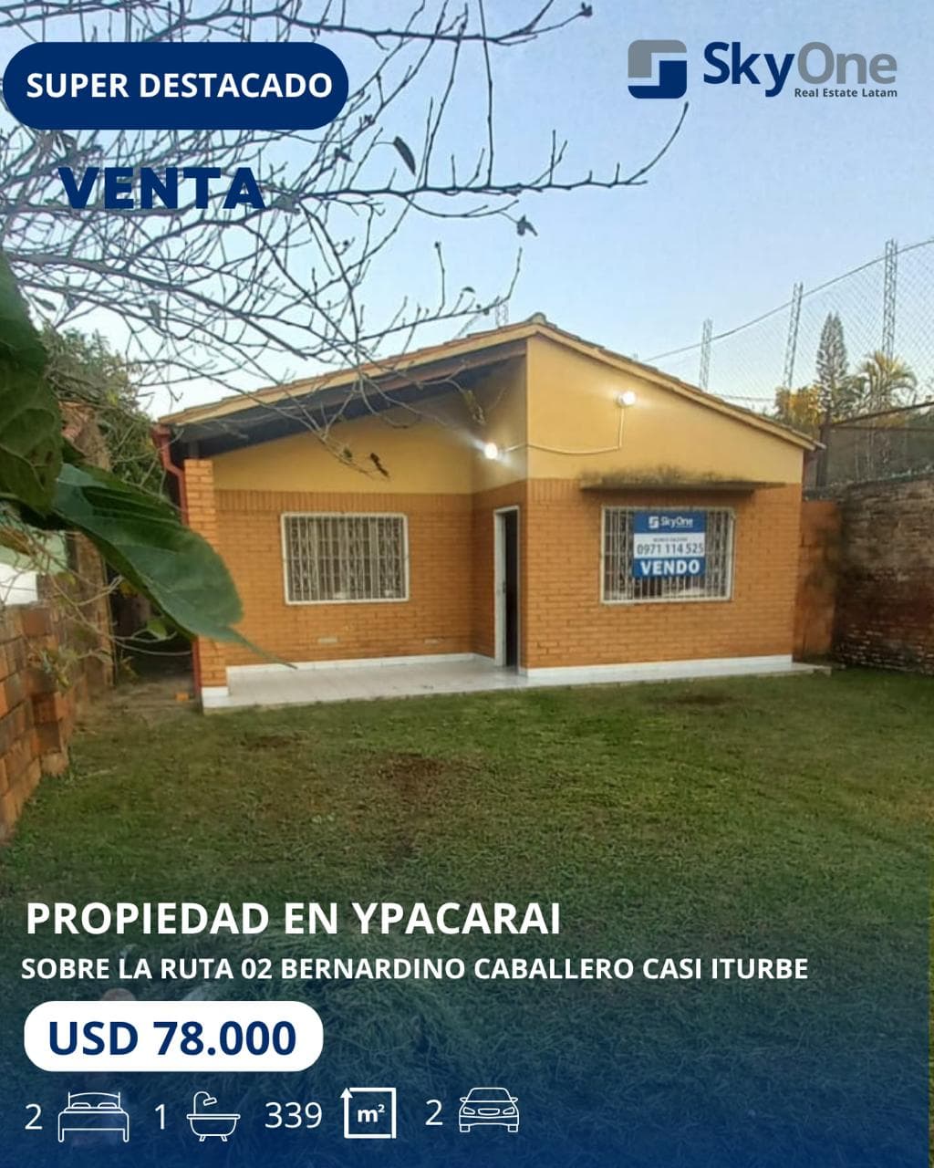 Propiedad con casa sobre ruta 2 en ypacarai, foto 1