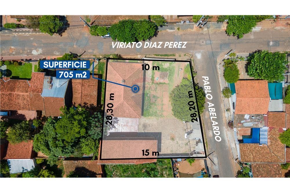 Vendo propiedad en esquina en San Lorenzo