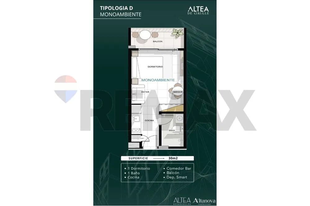 Departamento monoambiente EN POZO - Venta - Recoleta, Asunción
