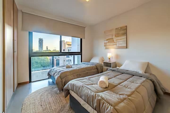 Vendo departamento amoblado de tres habitaciones en suite tribeca del sol