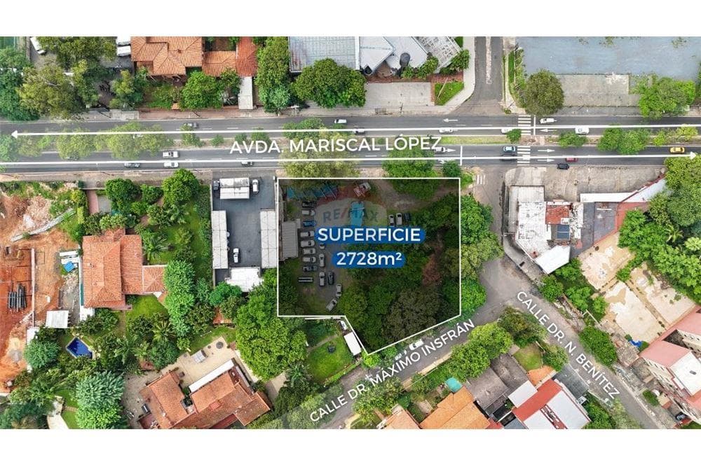 Terreno 2728m2 venta Villa Aurelia Paraguay