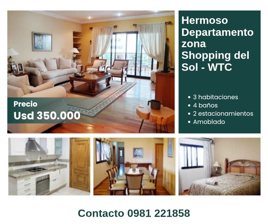 Departamento zona shopping del sol - wtc