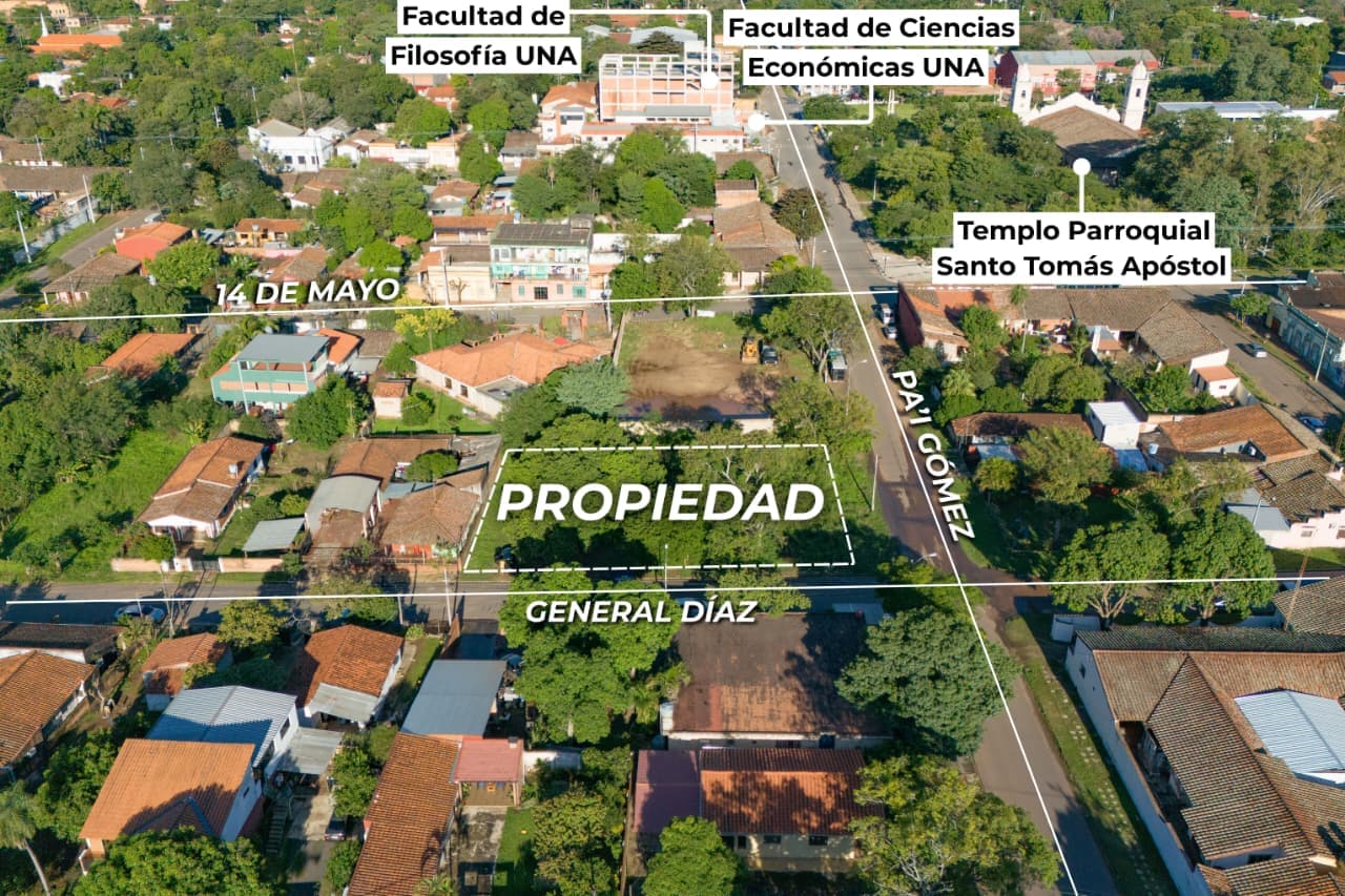 Terreno en esquina 1212m² centro paraguari, foto 1