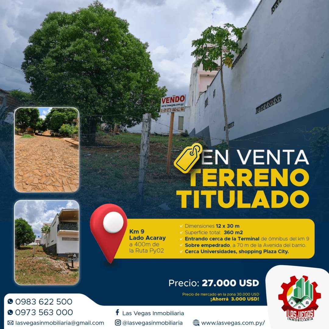 Terreno En Km 09 Lado Acaray A 420 M De La Ruta Py 02 — foto 4