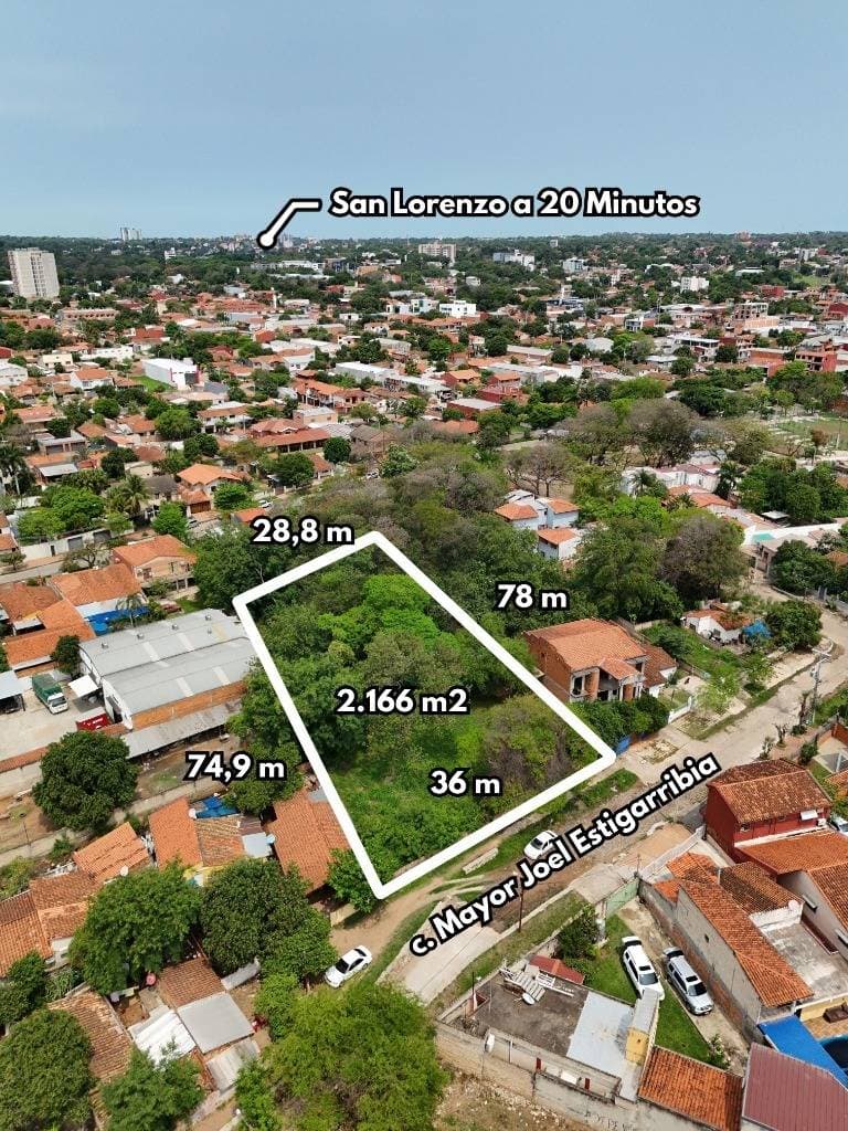 Vendo importante terreno en asuncion barrio santa maria