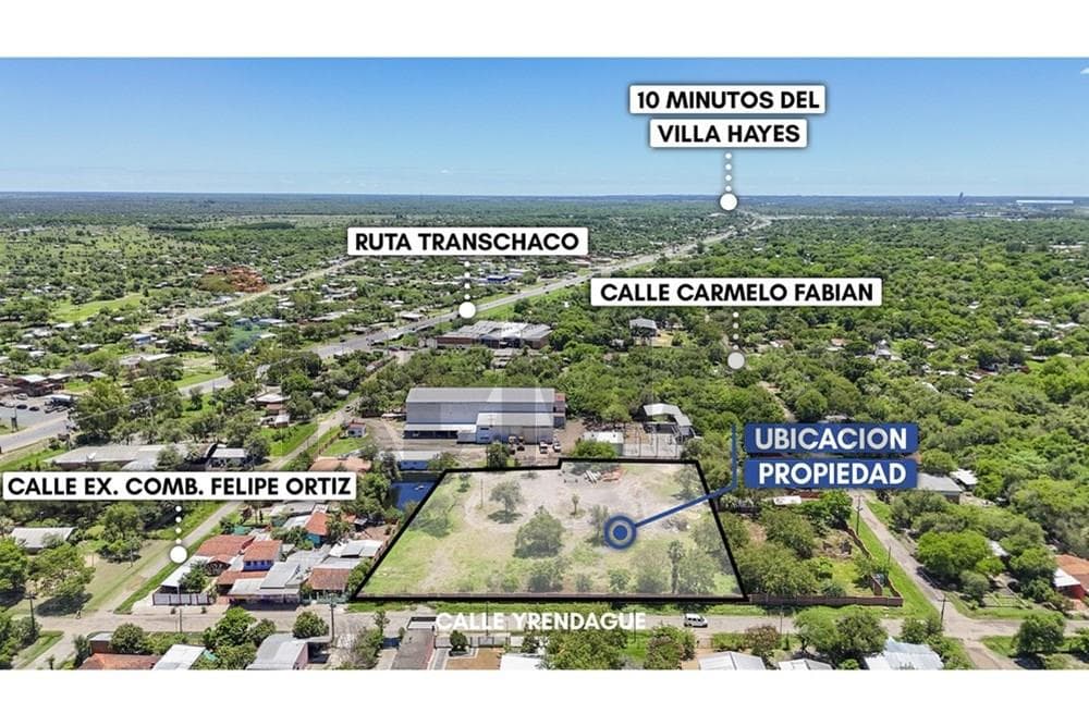 Terreno de 7.312 m2 en Remansito Villa Hayes - A 1 Cuadra de la Transchaco — foto 3