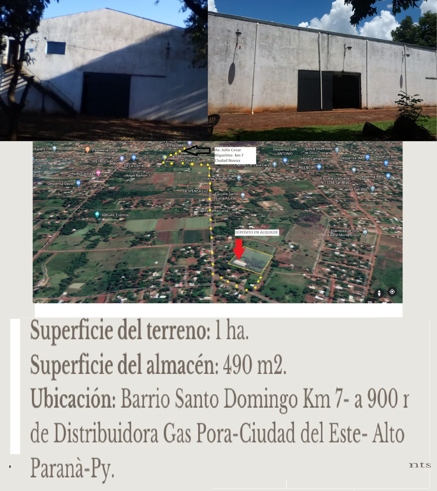 Km7!! Alquilo depósito de 490m2!!! Dimension total de la propiedad 1ha! Km 7, foto 5