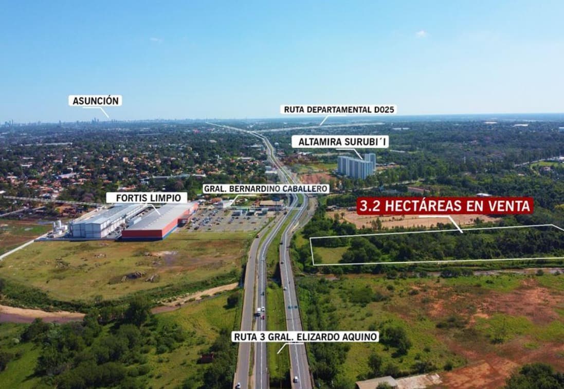 Terreno de 3 hectareas sobre ruta General Aquino Mariano Roque Alonso, foto 1