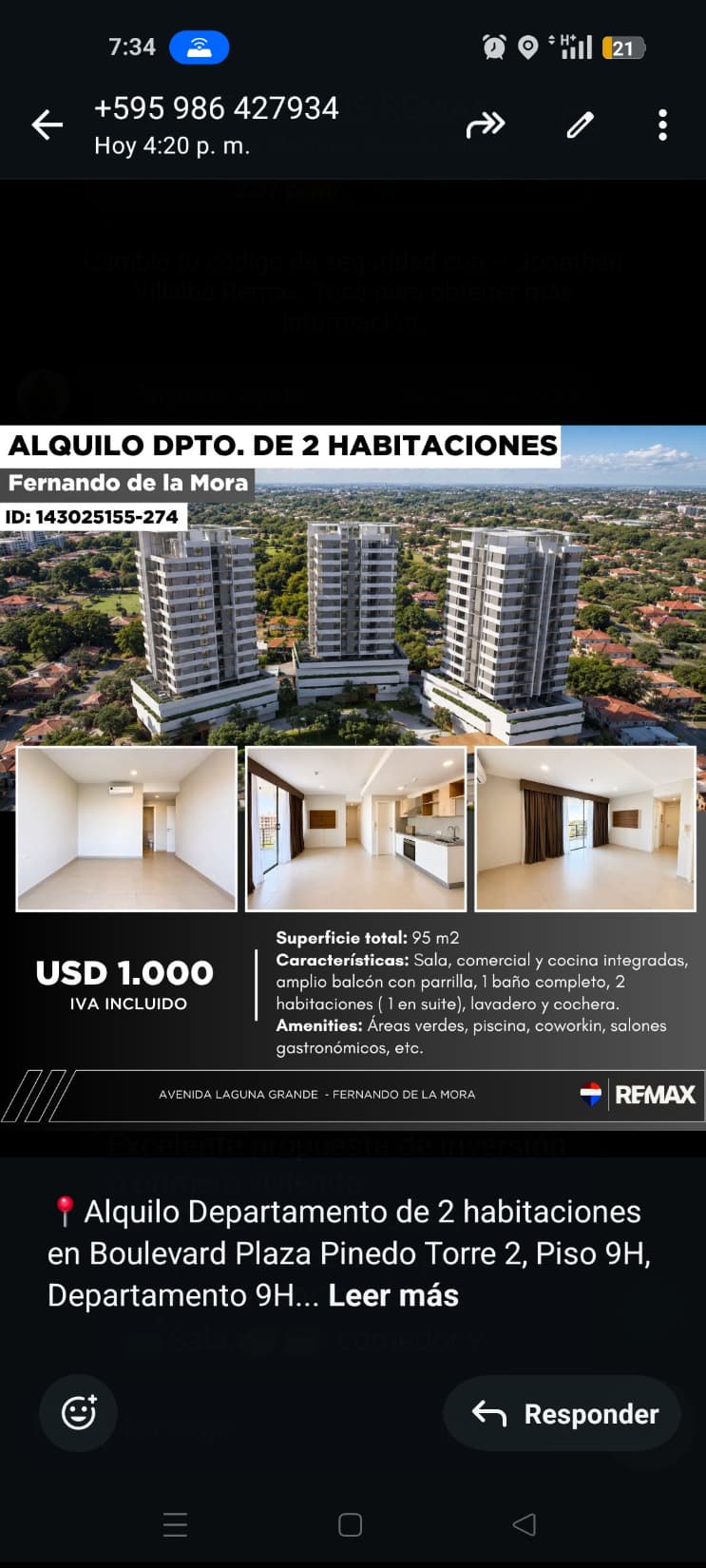 Departamento en Fernando de la Mora — foto principal