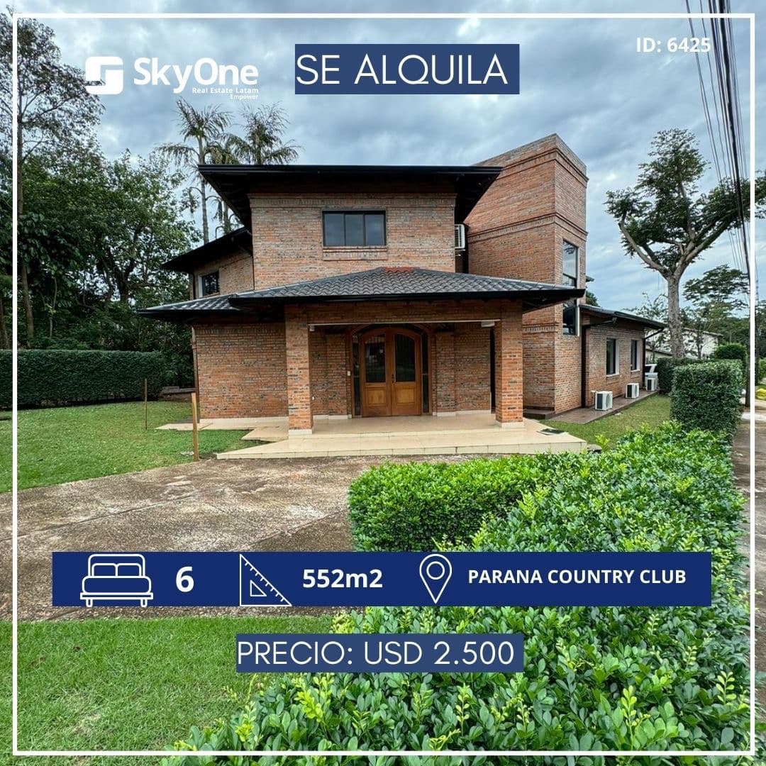 Alquilo casa en el paraná country club
