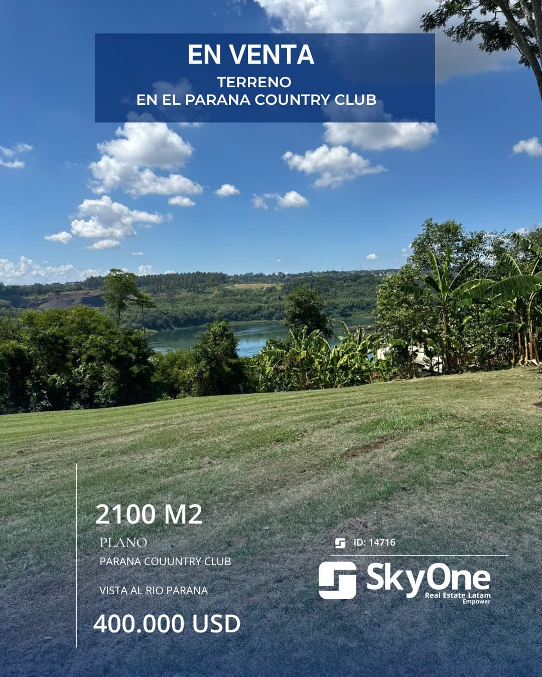 Terreno en venta - en el paraná country club