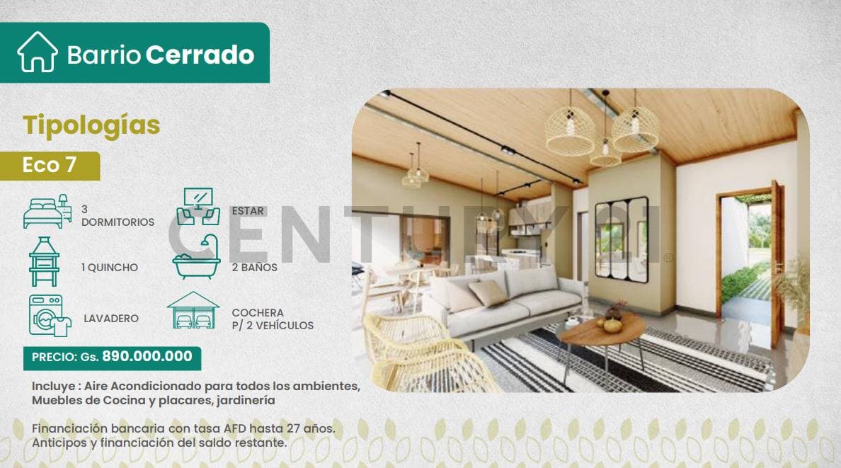 Casa tipo duplex- barrio cerrado Luque, foto 2