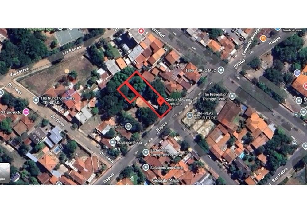Vendo terreno de 1028 m2 sobre Avda. Itapuá