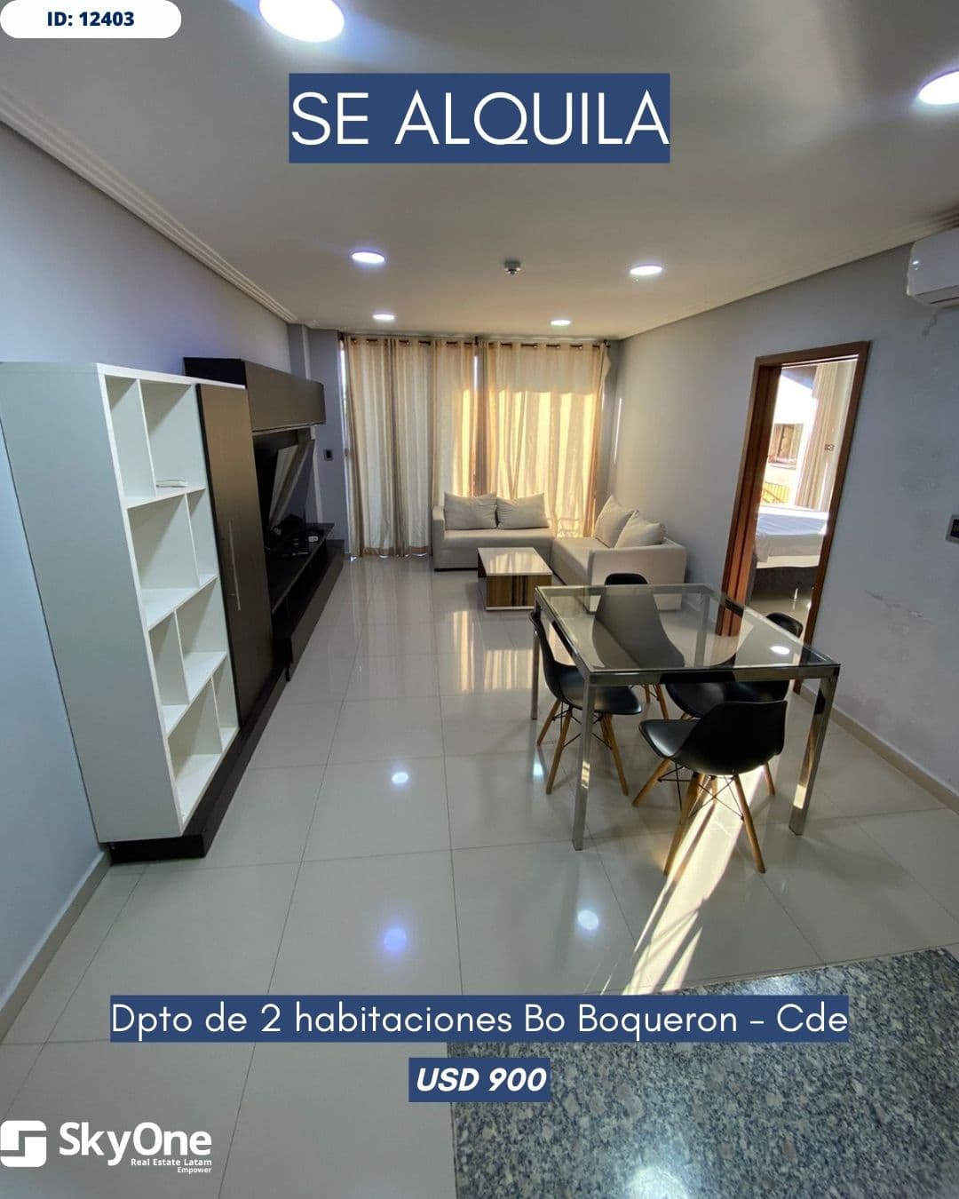 Departamento amoblado en barrio boquerón - cde — foto 1