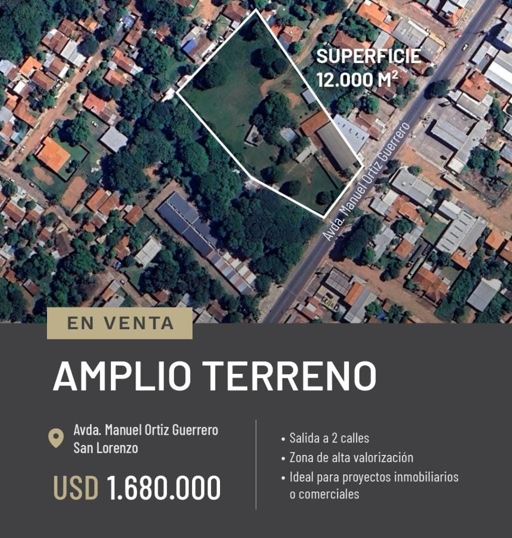 Importante terreno sobre la avda. Manuel ortiz guerrero/ San Lorenzo, foto 1