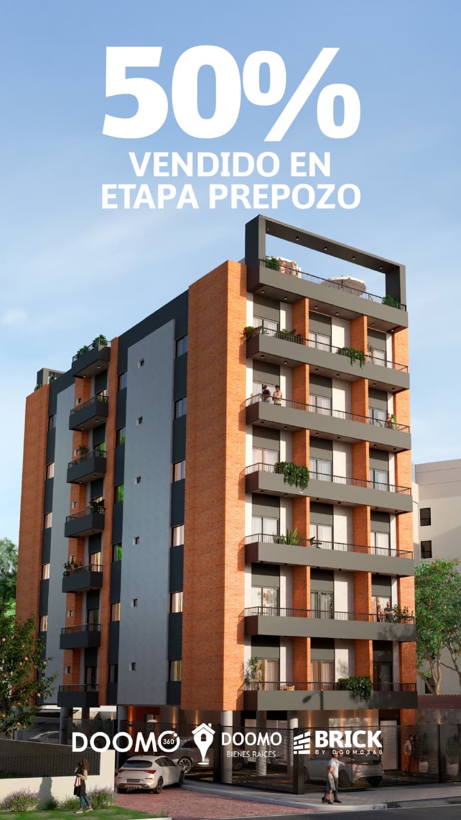 Venta departamento en pozo - edificio brick