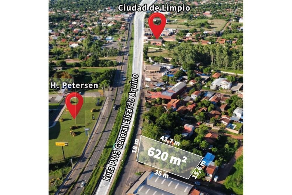 Terreno Comercial de 620 m² sobre Colectora Asfaltada en Isla Aveiro - Limpio, foto 2