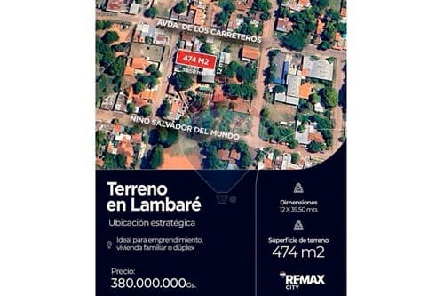 Vendo terreno en Lambaré