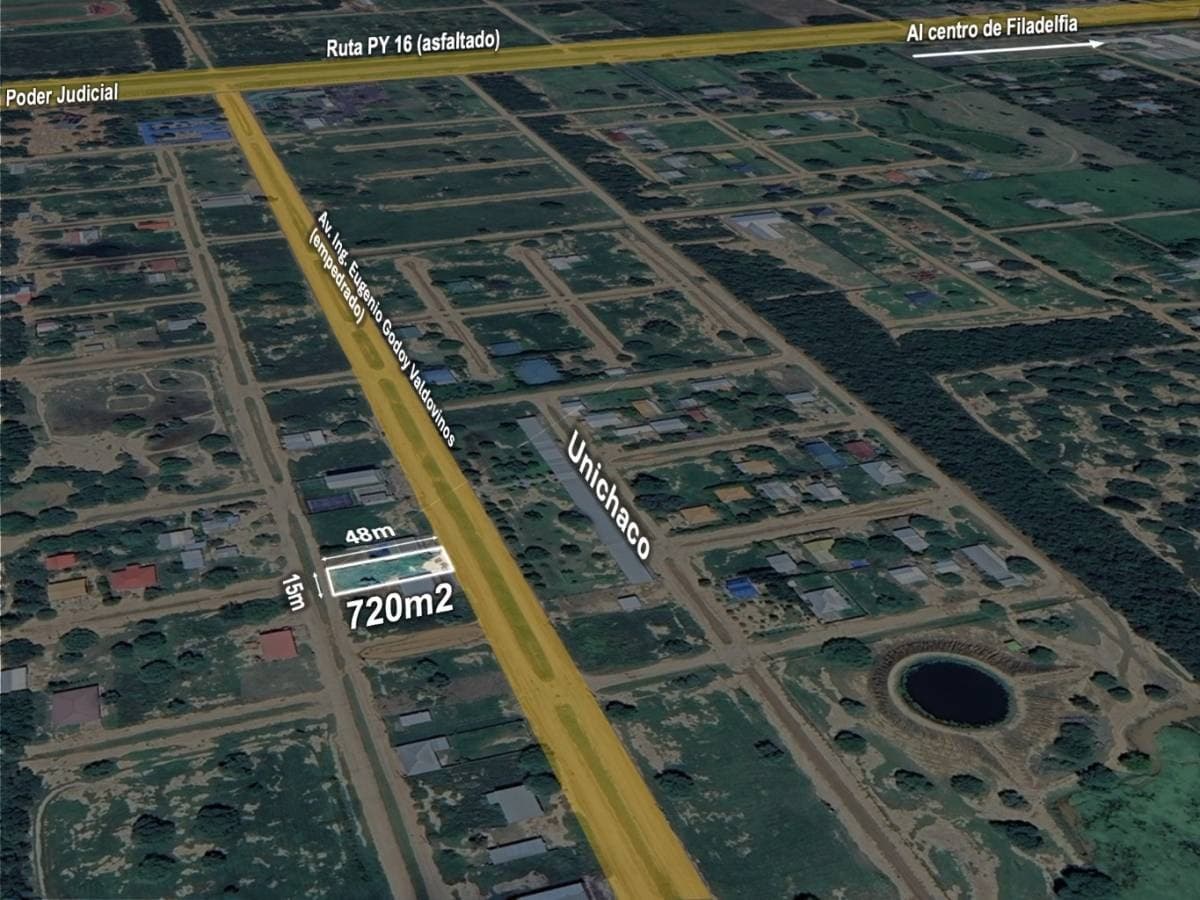 2 terrenos, 720 m² con doble acceso. Complejo Boreal, Filadelfia, foto 2