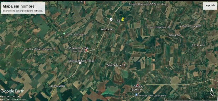 Vendo Campo de 82 Hectáreas en Edelira, Itapúa - CLCS7107672