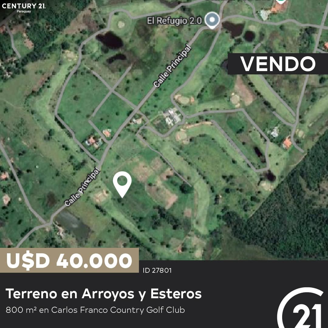 Terreno De 800 M2 En Carlos Franco Country Golf Club — foto 3