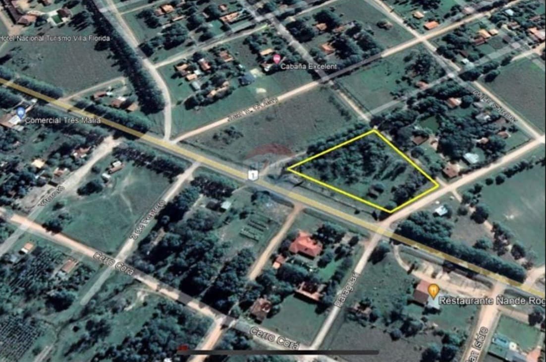 Terreno Comercial en Doble Esquina sobre Ruta PY01 – Villa Florida, Misiones, foto 1