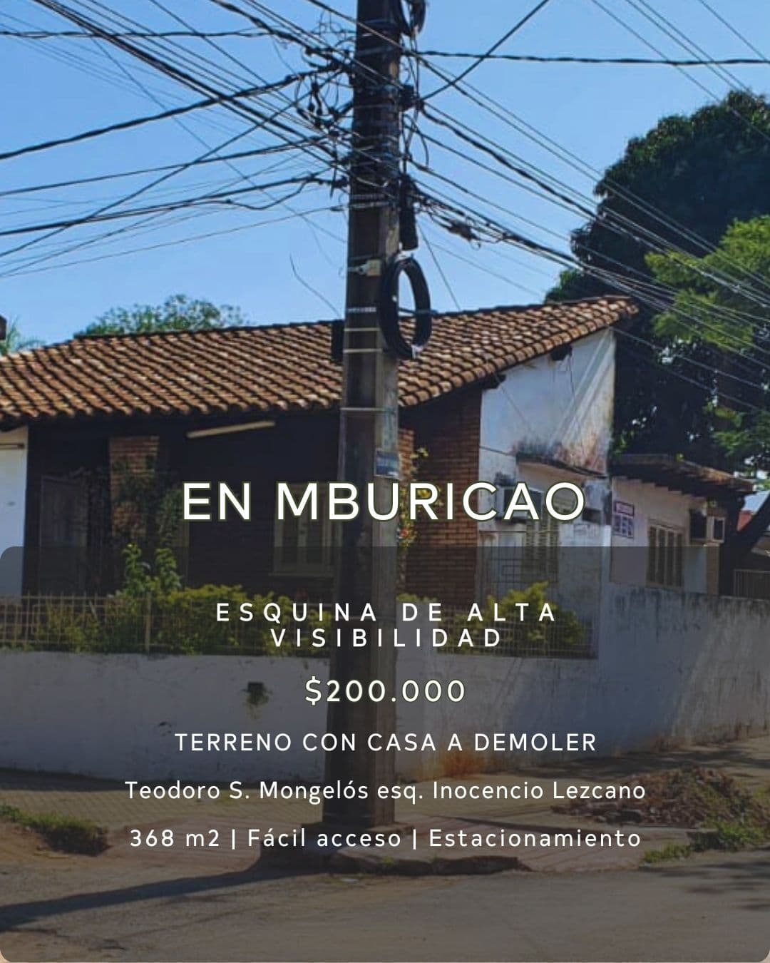 Terreno en mburicao