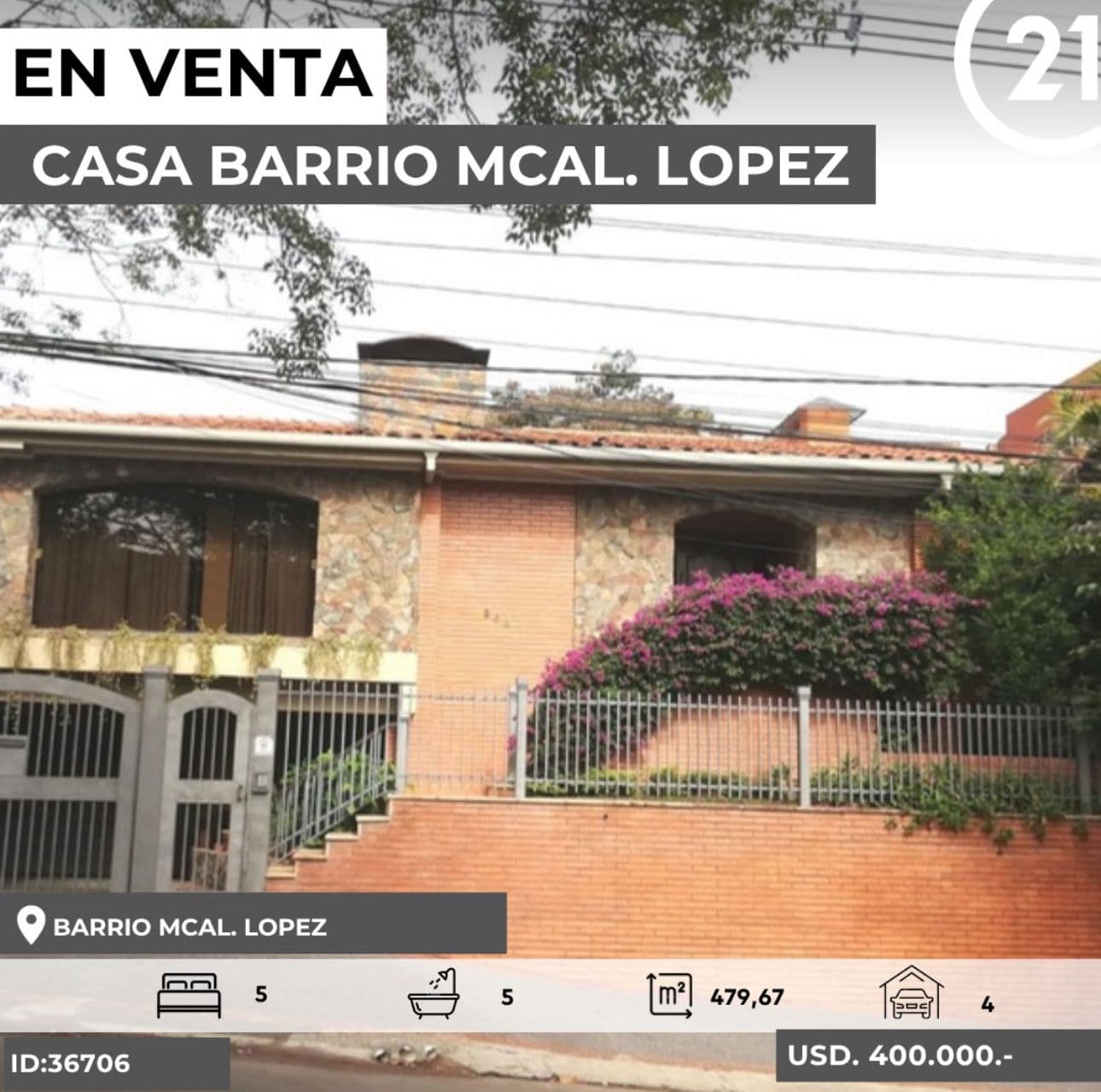Ubicación estratégica- en venta amplia residencia - barrio mcal lópez -Asunción, foto 5